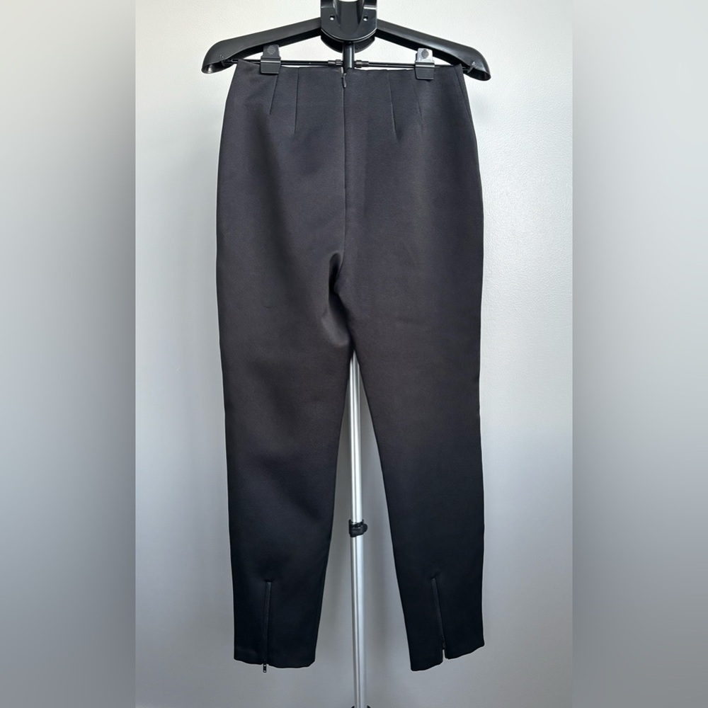 Kendall & Kylie Size Medium Solid Black Skinny Trouser Dress Pant Zipper Calf